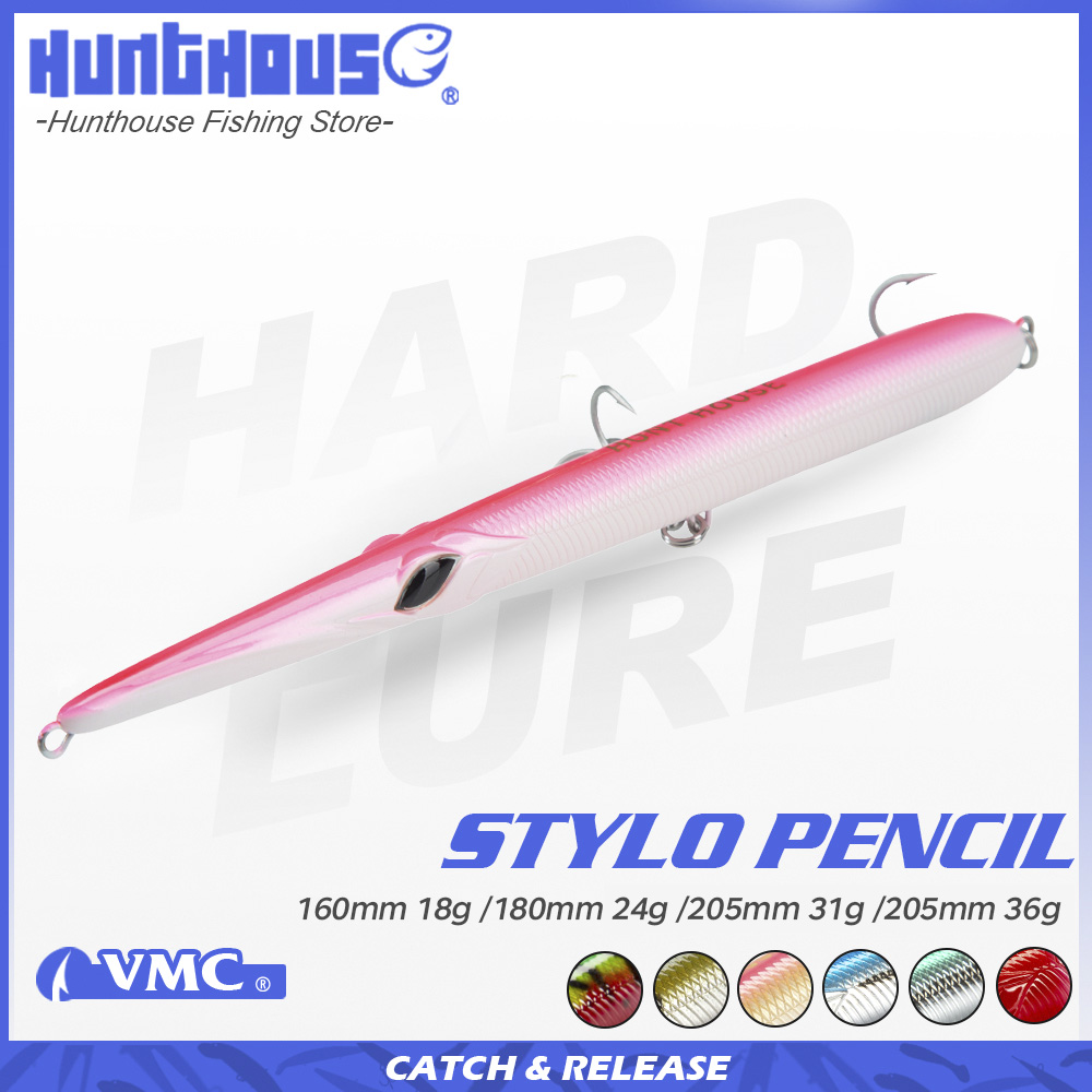 Fishing Lure Spoon - Hunthouse Stylo 160/180/205mm 18/24/31/36g Esche Artificiali