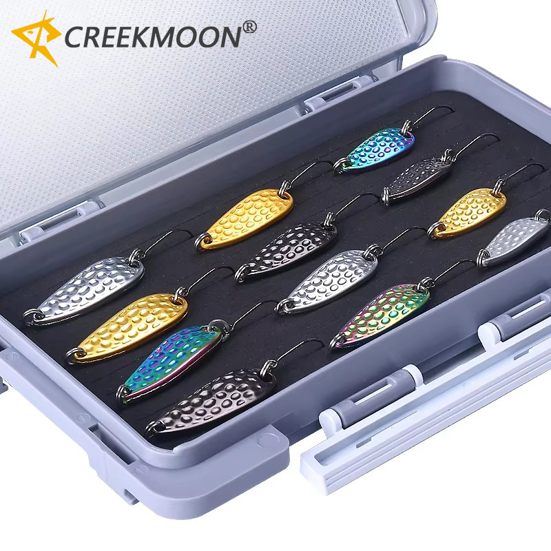 Fishing Lure Spoon - Set di 12 esche a cucchiaio