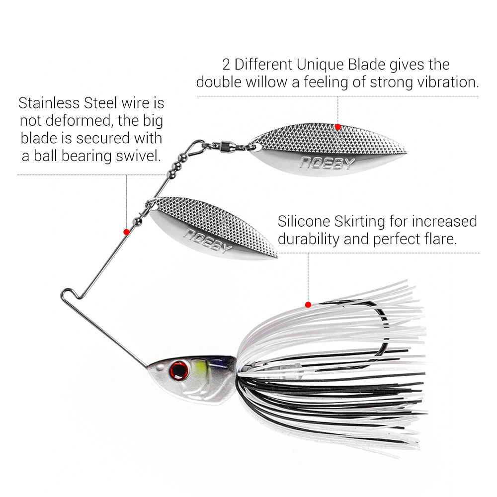 Noeby Spinnerbait 10.5g 14g 21 - Fishing Lure Spoon recensione e prezzo