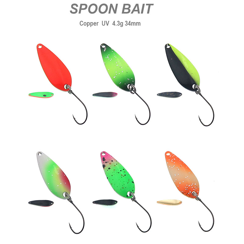 Cucchiaio da pesca 4.3g 34mm U - Fishing Lure Spoon recensione e prezzo