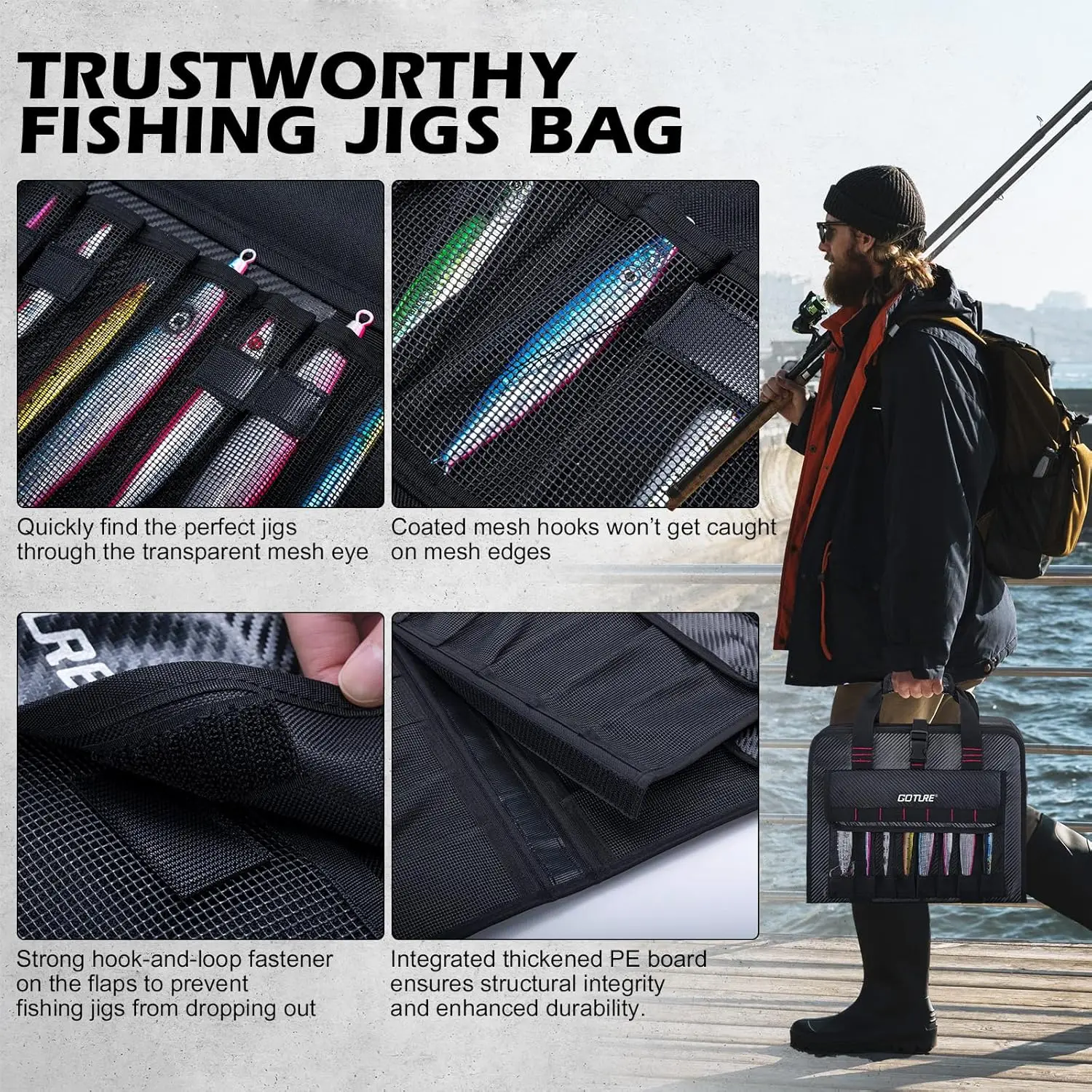 Goture Metal Jig Bag Borsa por - Fishing Lure Jig recensione e prezzo
