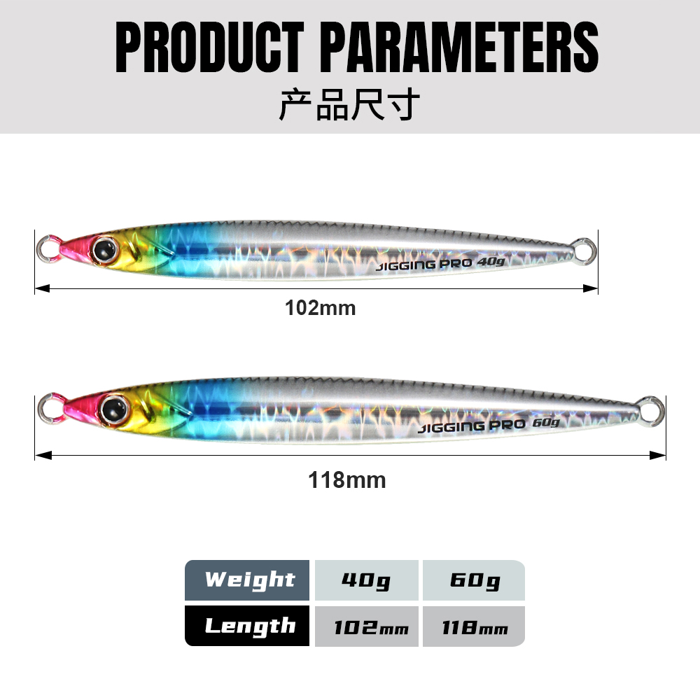 JIGGING PRO 40g 60g Slide Stic - Fishing Lure Buzzbait recensione e prezzo